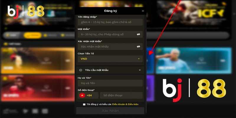 Người chơi cần lưu ý khi đăng ký tài khoản BJ88