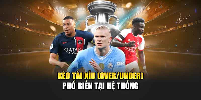 Kèo tài xỉu (Over/Under) phổ biến tại hệ thống